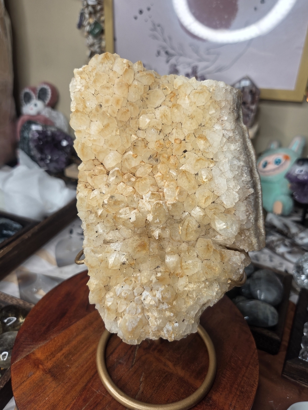 Citrine Freeform on Stand  9 In On Stand